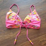 Maaji  Hot Pink Summer Chic Geometric Reversible Swim Bikini Top Size Medium Photo 1
