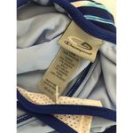 Champion  Blue & White Paint Splatter Pattern Mesh Racerback Swimsuit Photo 3