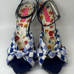 Betsey Johnson Plaid Knotted Patent Leather Platform Heel Photo 0