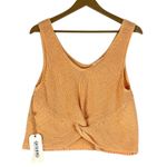 Shyanne NWT Knit Tank Top Womens XL Peach Twist Front Ribbed Coastal Cowgirl Photo 3