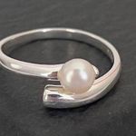 Sterling Silver S925  Freshwater Pearl Ring*  Photo 0