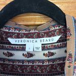 Veronica Beard Chateau Stripe-Floral Long Sleeve Mini Dress in Ecru Size 2 Boho Photo 7