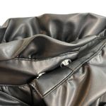 Who What Wear  Black Faux Leather Paper Bag Ankle Pants NWT Photo 6