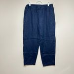 Quince  Deep Navy Blue 100% European Pants Pull On Small Photo 1