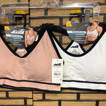 Avia  Beige And White Sports Bra Set Size Large Photo 0
