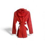 Black Rivet  Vibrant Trench Coat Photo 2