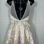 Sequin Hearts  White and Beige High Low Spaghetti Strap Dress Size 3 EUC Photo 11