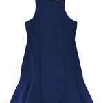 Banana Republic  Sleeveless Ponte Dress Flounce 306266 Navy Blue Women's Size 12‎ Photo 0