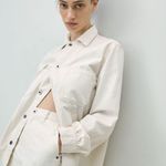 ZARA Premium The Worker Denim Utility Midi Maxi Skirt Photo 4