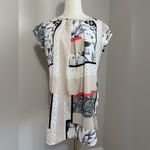 Women’s Beige office wear blouse size small business casual Gray Photo 1