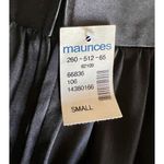 Studio Y Women's Solid Black Satin & Sequin A-line Skirt, Cotton Blend Sz:S NWT Photo 7