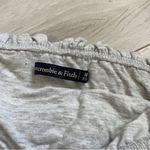 Abercrombie & Fitch Ruffle Crop Tie Tube Top Gray (Medium) Photo 2