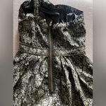 DO+BE  Women’s Size S One-Shoulder Bubble Hem Dress – Abstract Olive Green Photo 7