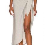 Good American Glitter Tie Sarong Swim Cover Tie Waist Silver 0-4 US XS-XL Photo 0