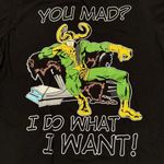 Mighty fine Marvel Comics Thor Loki Women's Jrs Tee Size XL Screenprint Black Photo 2