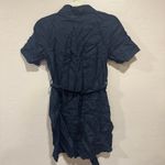 Aritzia Wilfred Eleta Linen Mini Dress Dark Night Navy Photo 3