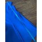 Karen Millen Belted Dress GORGEOUS COLOR Blue V-Neck Size US 6 Office Career Photo 7