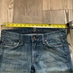 7 For All Mankind A pocket stretch low rise flare jeans women’s blue size 27 Photo 11