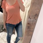 Active USA  Orange Short Sleeve Women's Tee size large Photo 1