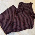 Wilfred Aritzia  Cut-Out Sleeveless Mini Dress XXS - Striped Purple Black Photo 3