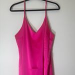 Ana Silky V neck midi slip dress hot pink size XL NWT Photo 2