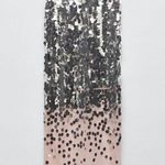 ZARA NWT  Silver and Pink Knit Sequin Midi Dress Photo 0