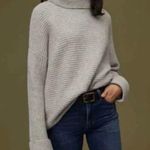 Pilcro Women Medium Cozy Ribbed Turtleneck Sweater Gray Soft Knit Photo 0