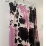 AQUA NWT Purple Black Tie Dye Pull On Straight Leg Sweatpants Size Small Photo 4