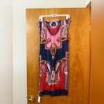 Talbots  Paisley Scarf Abstract All-Over Print Modal Colorful Travel Office NWT Photo 4