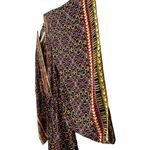 BCBGMAXAZRIA Flowy Black Tribal Print Colorful Boho Romper Womens Size XS Photo 6