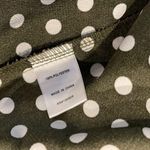 About Us  tie front polka dot bell sleeve top Photo 5