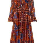 Farm Rio Wild Jungle Brown Midi Dress Size Medium Photo 13