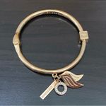 Hinge ASHLEY BRIDGET Gold-tone Guardian Angel Charm  Bracelet Photo 2