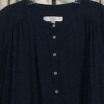 Loft Ann Taylor Roll Tab Navy Tunic Photo 1