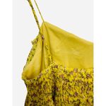 Candie's Candie Y2K Yellow Frill Spaghetti Strap Tank Top Floral Size Medium Fairy Photo 2