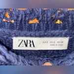 ZARA  Metallic Blue Wool blend Cable Knit Frayed Sleeveless Crop Top size s Photo 12
