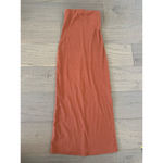 Old Navy Strapless Ribbed Maxi Dress Size Small Burnt Orange Photo 9