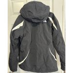 The North Face Jacket Black Full Zip Hooded Parka Zip Out Lining Women's Large L Photo 1