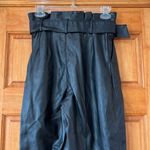 H&M Faux Leather Belted Pants Women’s Size 2 Photo 4