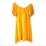 Love, Fire  cut out polka dot front tie dark yellow sundress size Medium NWOT Photo 7