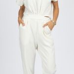 LABEYE CREAM TOP AND BOTTOM JOINT JUMPSUIT SIZE MEDIUM White Photo 1