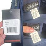 La Femme NWT  Scoop Laced A-Line Satin Embellished Evening Gown Navy Blue 00 Flaw Photo 3