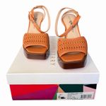 Katy Perry  The Steady Ginger Biscuit Woven Platform Heels Ankle Strap Sandal 8.5 Photo 0