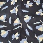 Jones Wear  Blue Floral Long Sleeve Top V Neck XL Photo 4