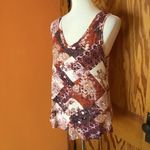 Maurice's Maurice’s 24 7 earthy daisies patchwork print v neck top Photo 8