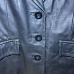 Worthington Vintage 90s Y2K 100% Lambskin Chic Soft Black Leather Jacket MP Photo 3
