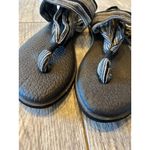 Sanuk  Yoga Sling 2 size 9‎ Slip on Sandals Shoes Black White Flip Flop Thongs Photo 4