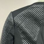 BCBGMAXAZRIA Hansen Faux Leather Silk Quilted Moto Jacket Photo 4