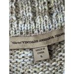 Vintage America Jeans Fringe Kni Sleeveless Top Collared Vest Boho Chic L Tan Size L Photo 8