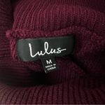 NWT Lulu’s Tea Reader Burgundy Mini Sweater Dress Size M Photo 7